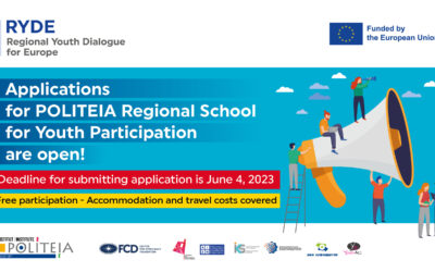 Applications for POLITEIA Regional School for Youth Participation 2023 are now open!