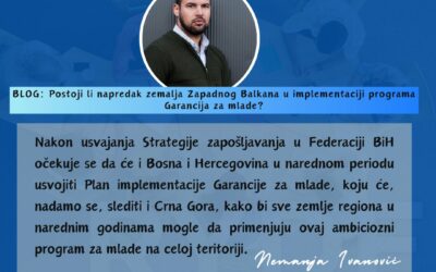 Postoji li napredak zemalja Zapadnog Balkana u implementaciji programa Garancija za mlade?