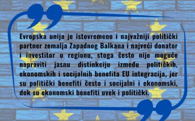 Politički, socijalni i ekonomski benefiti procesa evropskih integracija Zapadnog Balkana